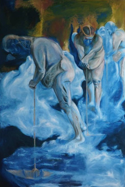 Untitled-1, oil painting by Saw Lin